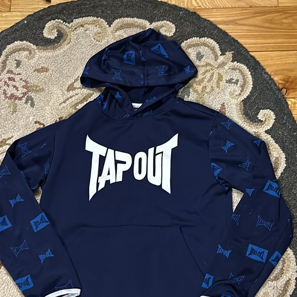 TapOut Boys Pullover Hoodie, Logo Print, Sz 12 - Picture 2 of 5